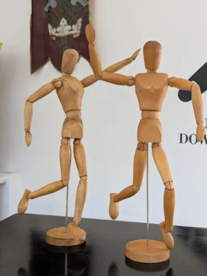 Late 20th Century Oversized Artists Mannequin/Lay Figure On Stand.