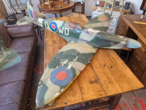 1960s Giant Scale Spitfire DWD Model Glider Plane.